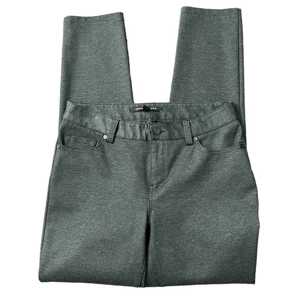 Andrew Marc Chino Dress Pants Women's Dark Gray Black Blend Stretch Mid Size 4 - Picture 3 of 9